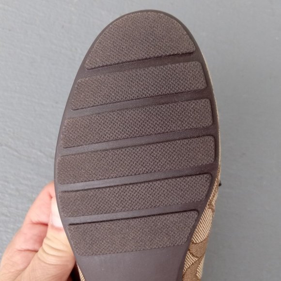 Coach OLIVE Loafer/Moccasin Signature C/Leather UNWORN! ZERO WEAR Sz 6 - Picture 12 of 12